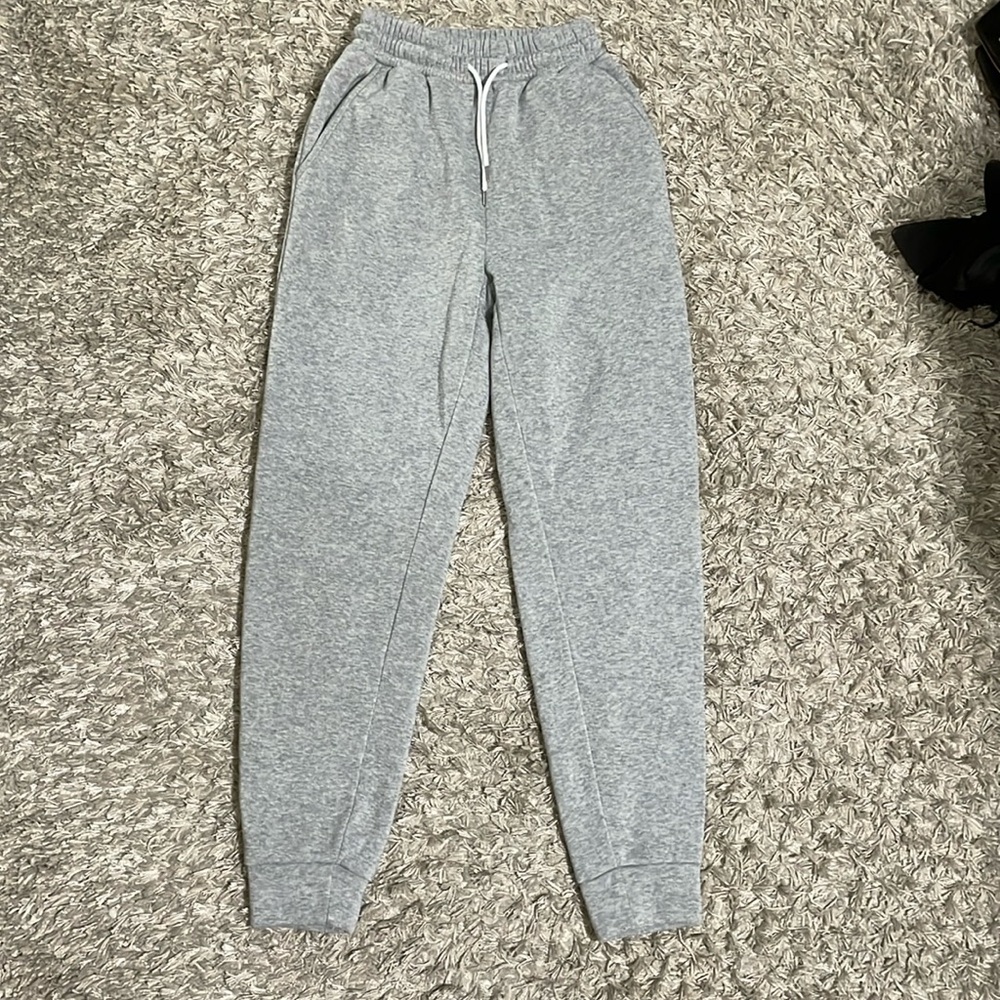 Grey drawstring sweatpants SHEIN XXS